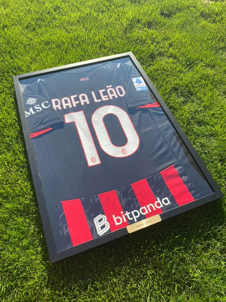 AC Milan Rafael Leão Framed Jersey