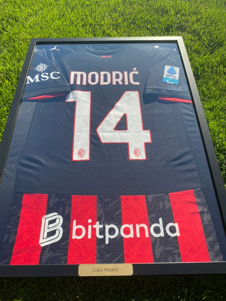 AC Milano Luka Modrić Framed Jersey