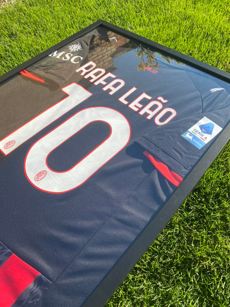 AC Milan Rafael Leão Framed Jersey