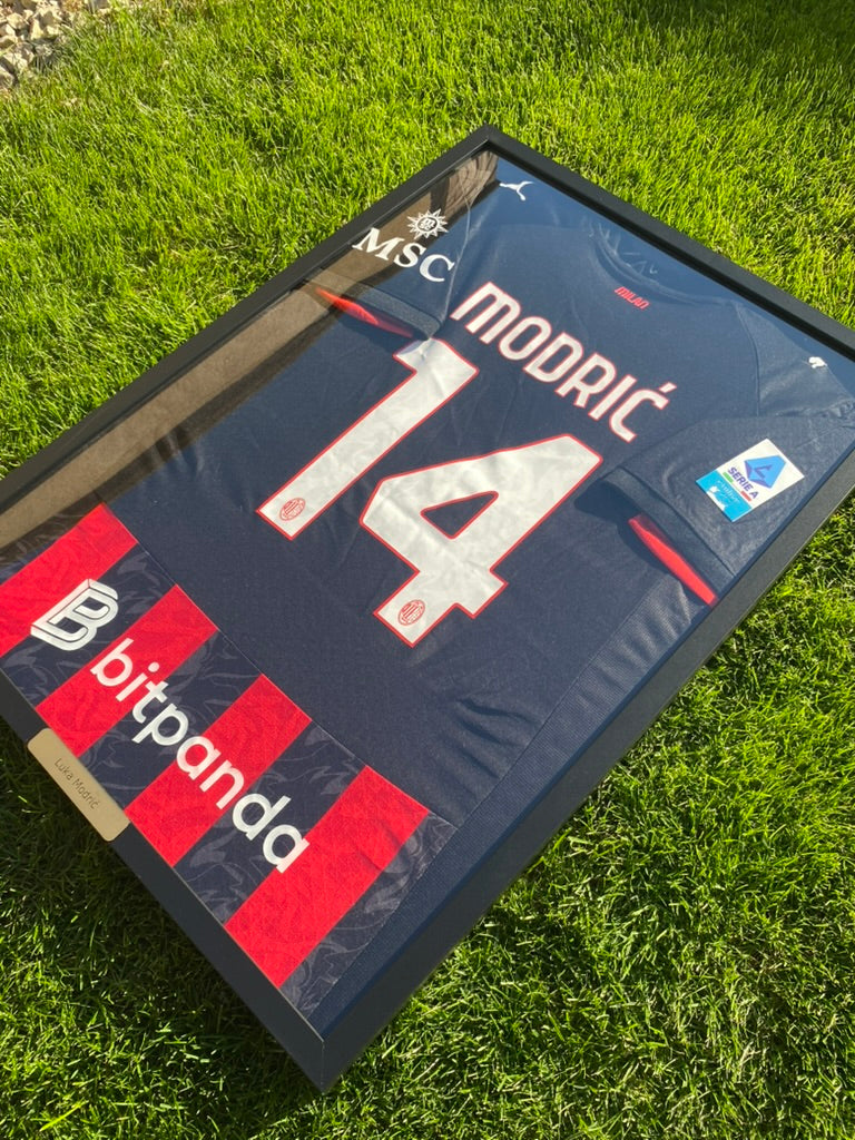 AC Milano Luka Modrić Framed Jersey