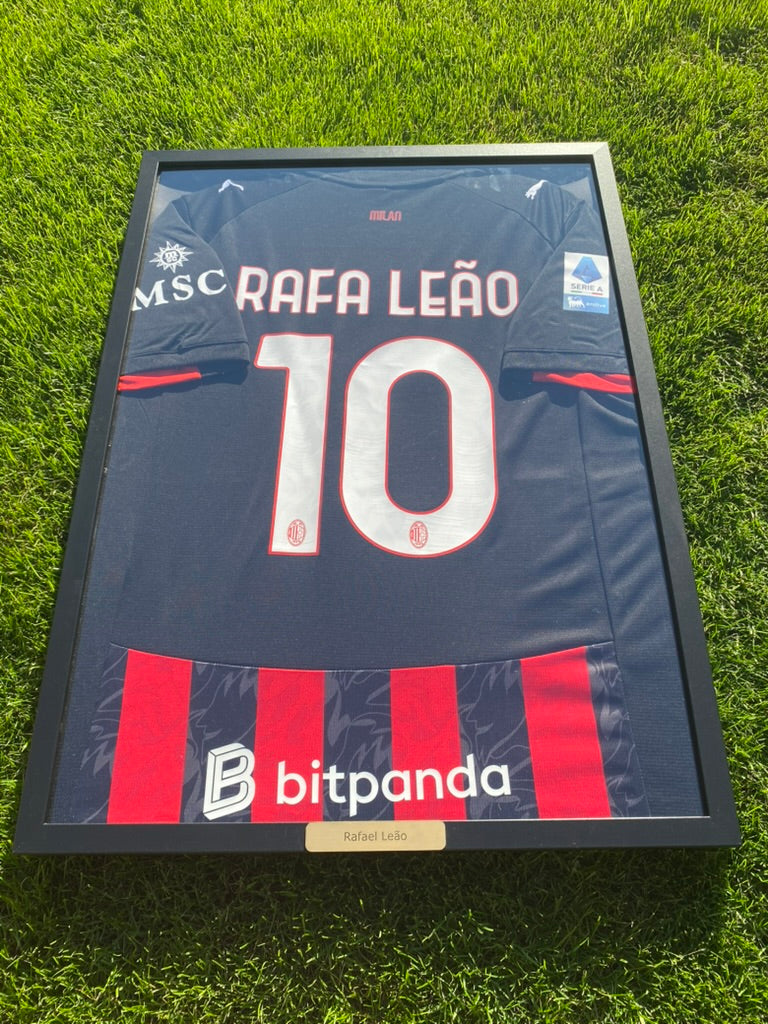 AC Milan Rafael Leão Framed Jersey