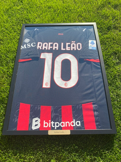 AC Milan Rafael Leão Framed Jersey
